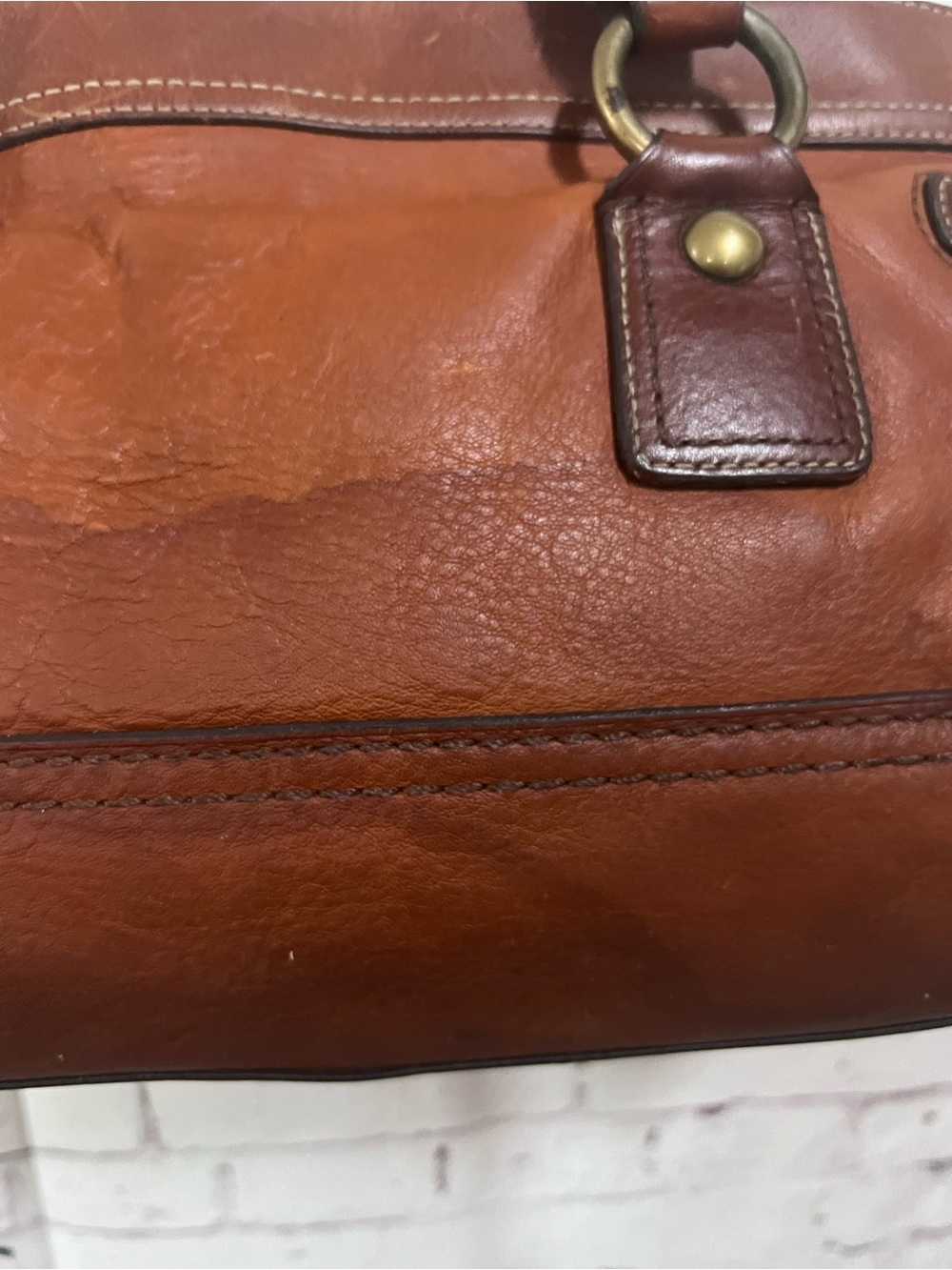 COACH Legacy 65th Anniversary Mandy Satchel Whiskey Cognac Leather Bag 11130 - Picture 13 of 16